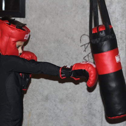 Kids Boxing Set with Mini Heavy Bag, Gloves and Headgear, Royal Blue